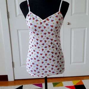 Super Cute No Boundaries Size Large Floral Tank Top